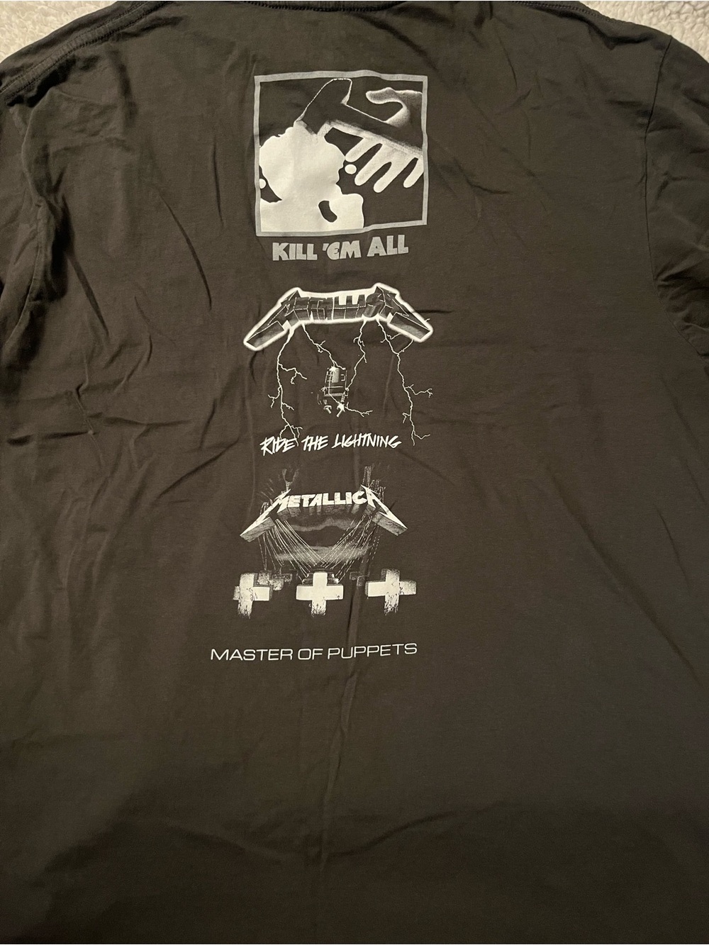 Metallica classic album t shirt